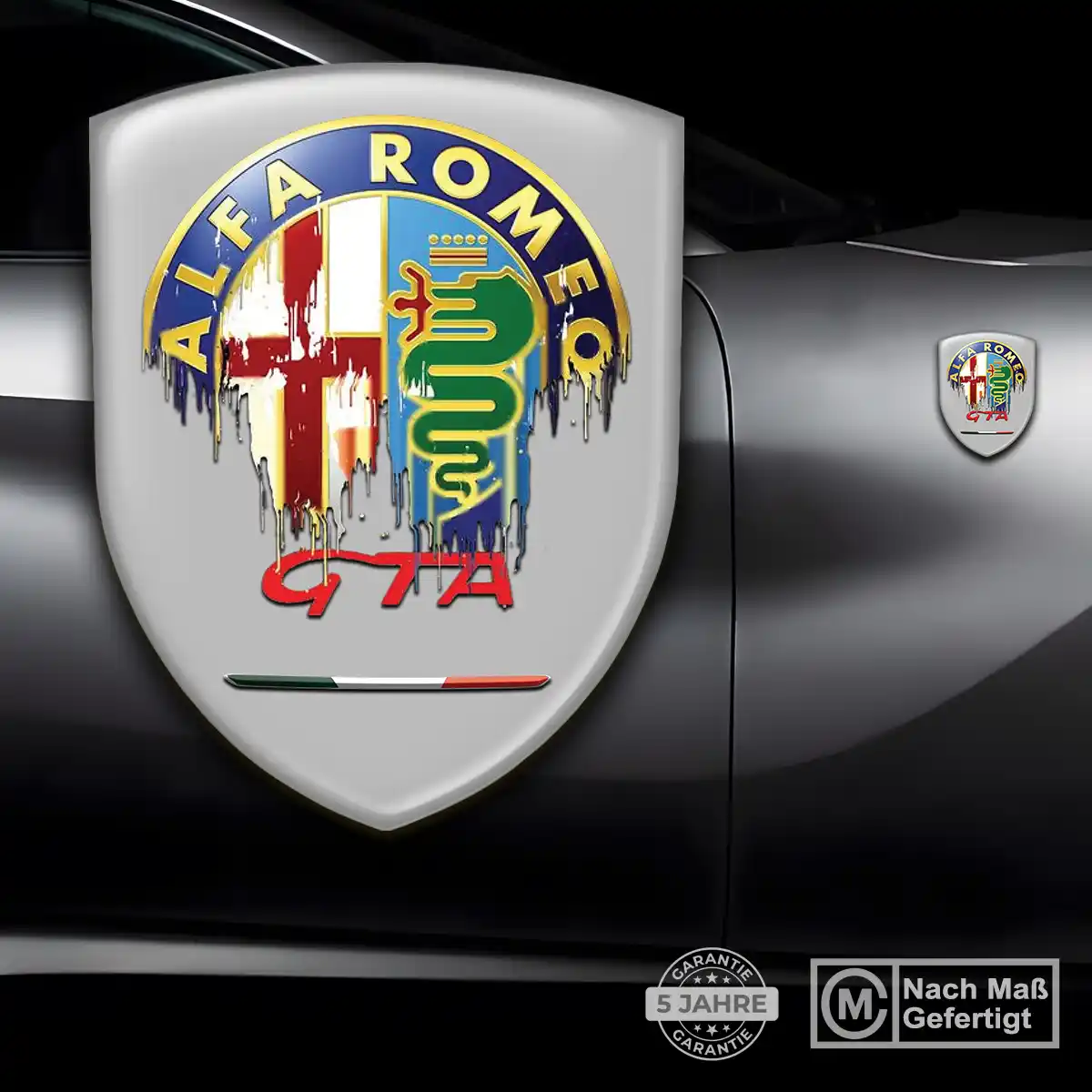 Alfa Romeo Wappen Aufkleber Auto Premium-Edition