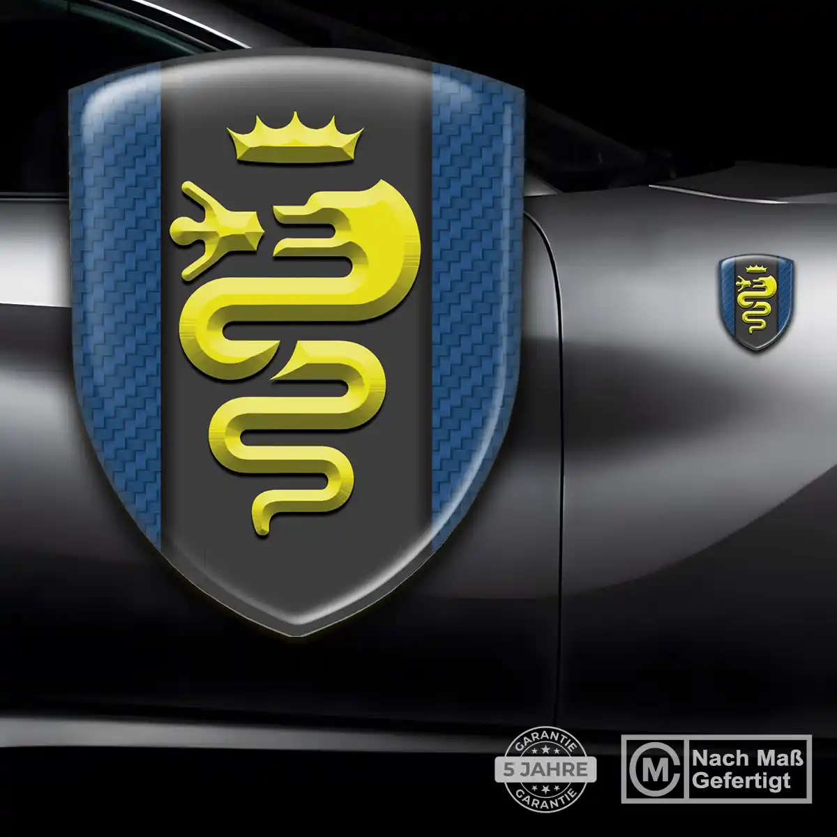 Alfa Romeo Wappen Aufkleber Auto Stilvolles Design