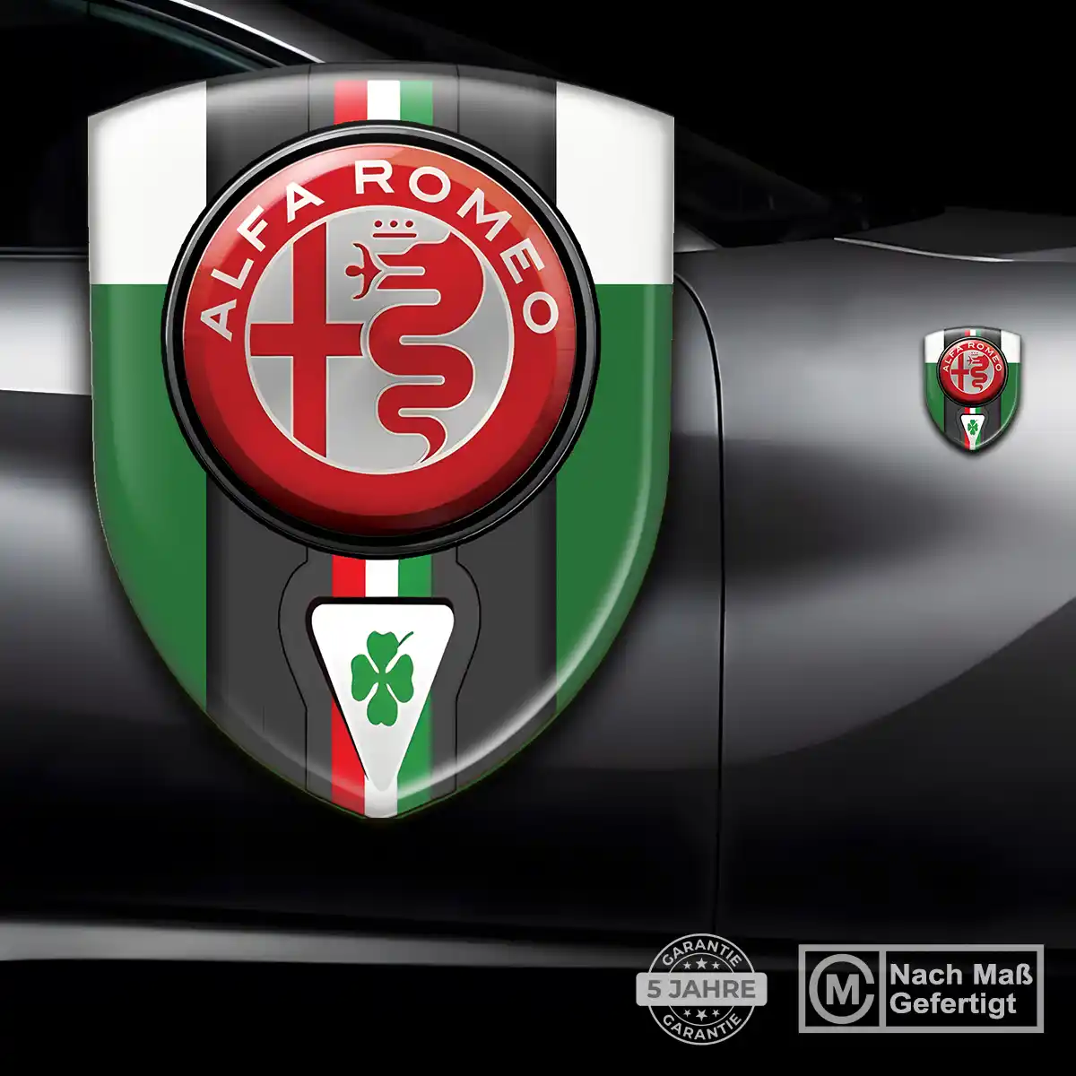 Alfa Romeo Wappen Aufkleber Emblem Auto Luxus-Edition