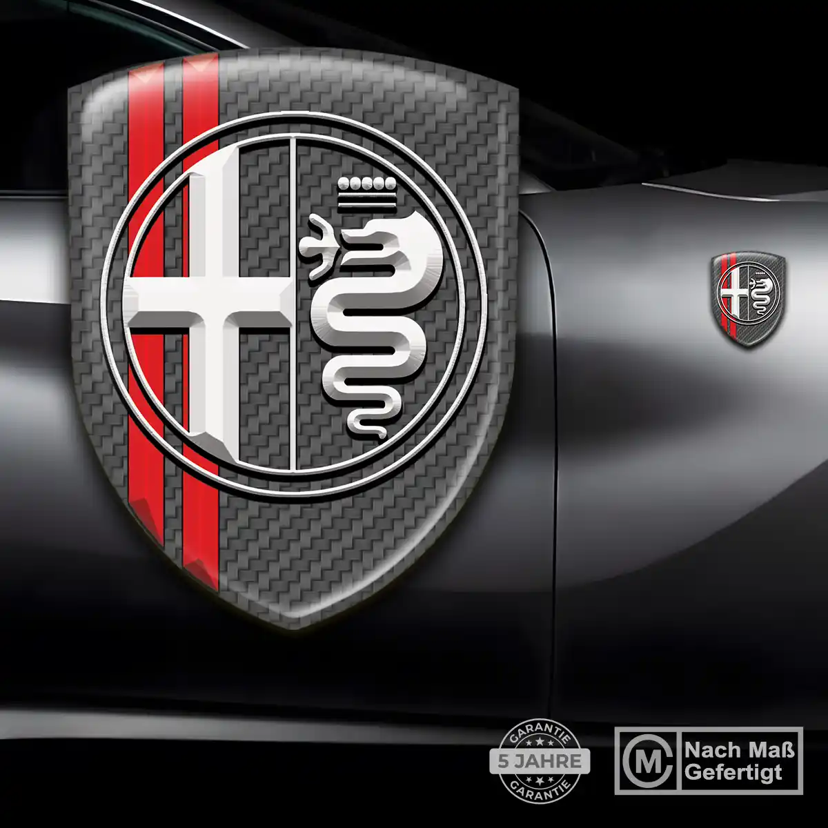 Alfa Romeo Wappen Aufkleber Emblem Auto Premiumqualität