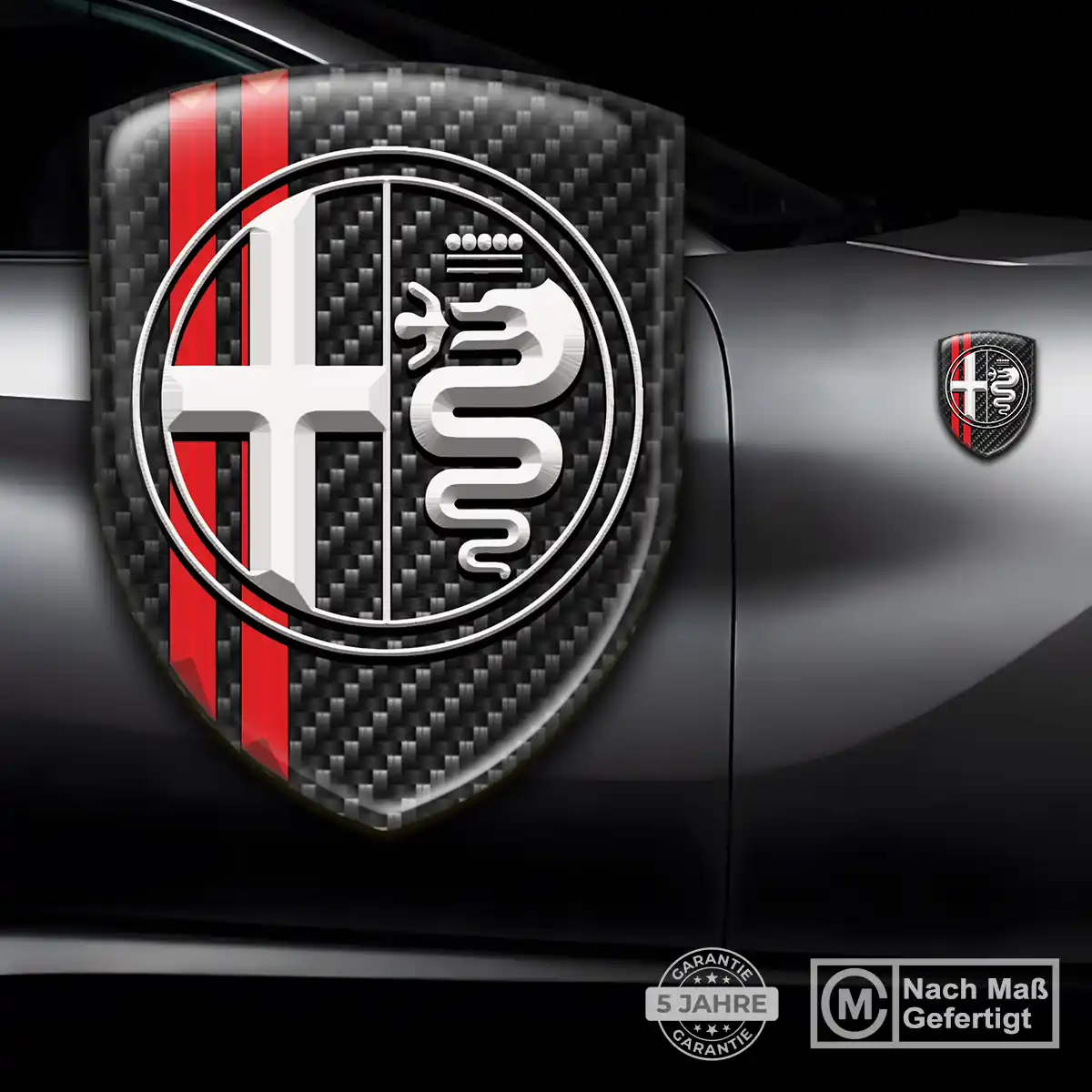 Alfa Romeo Wappen Aufkleber Emblem Auto Stilvolles Design