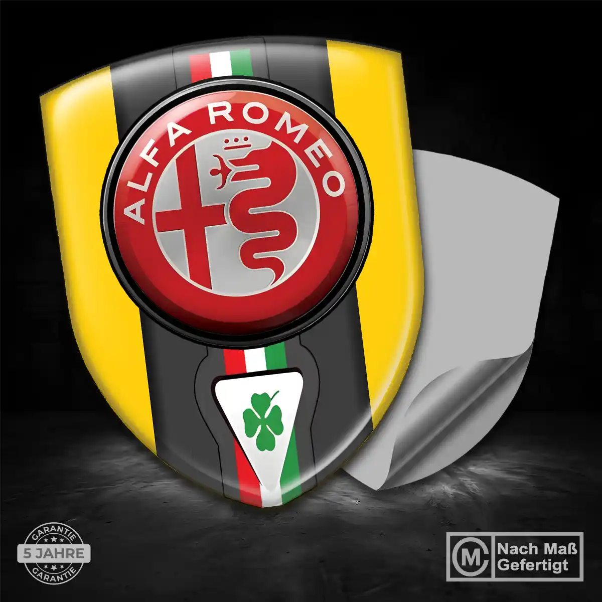 Alfa Romeo Wappen Aufkleber Emblem Interieurdesign