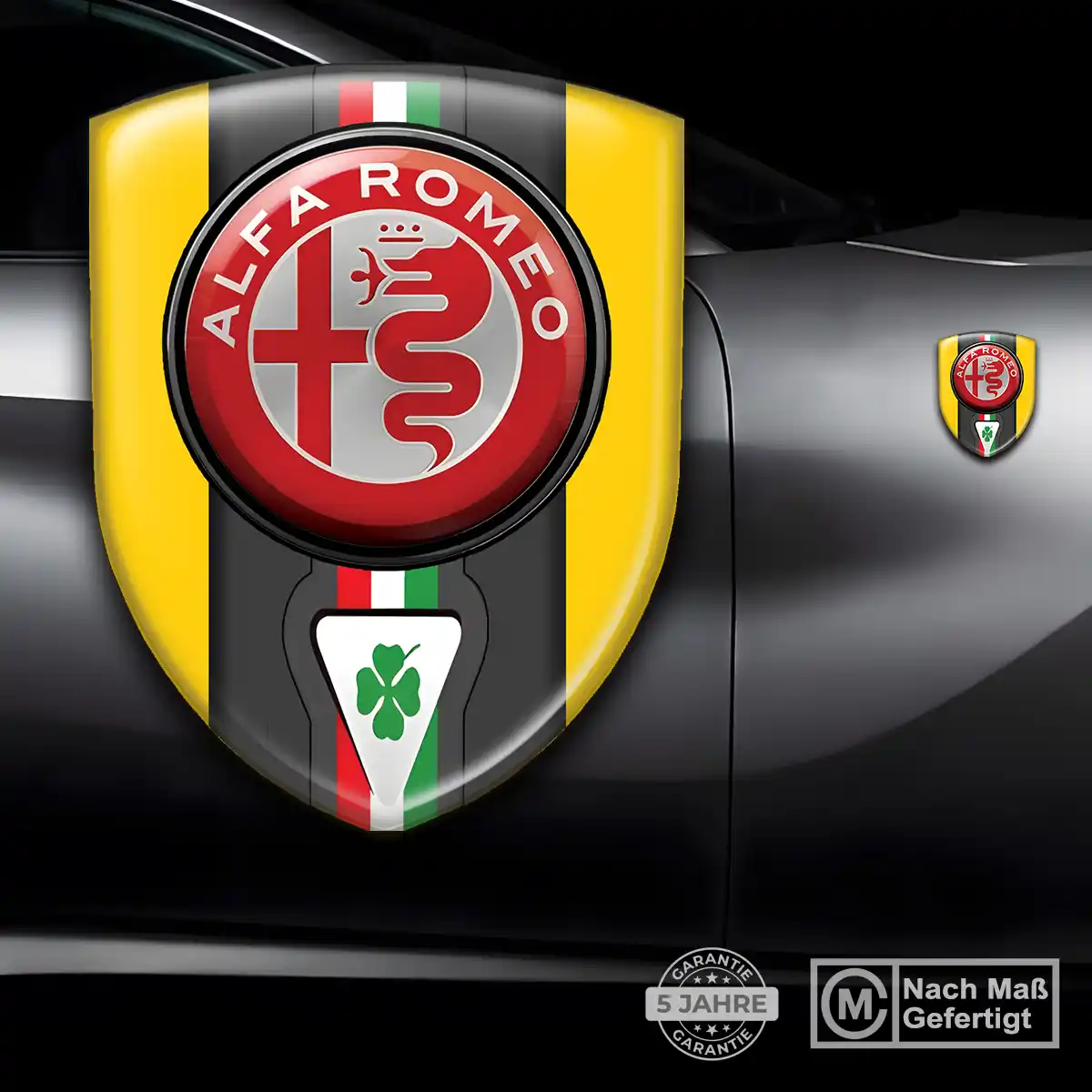 Alfa Romeo Wappen Aufkleber Emblem Interieurdesign