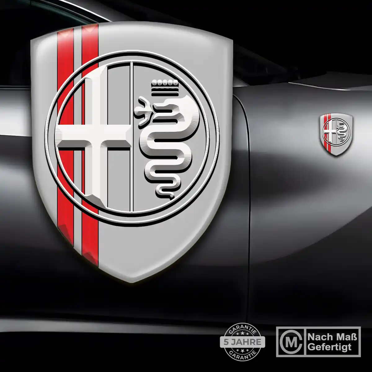 Alfa Romeo Wappen Aufkleber Emblem Luxus-Edition