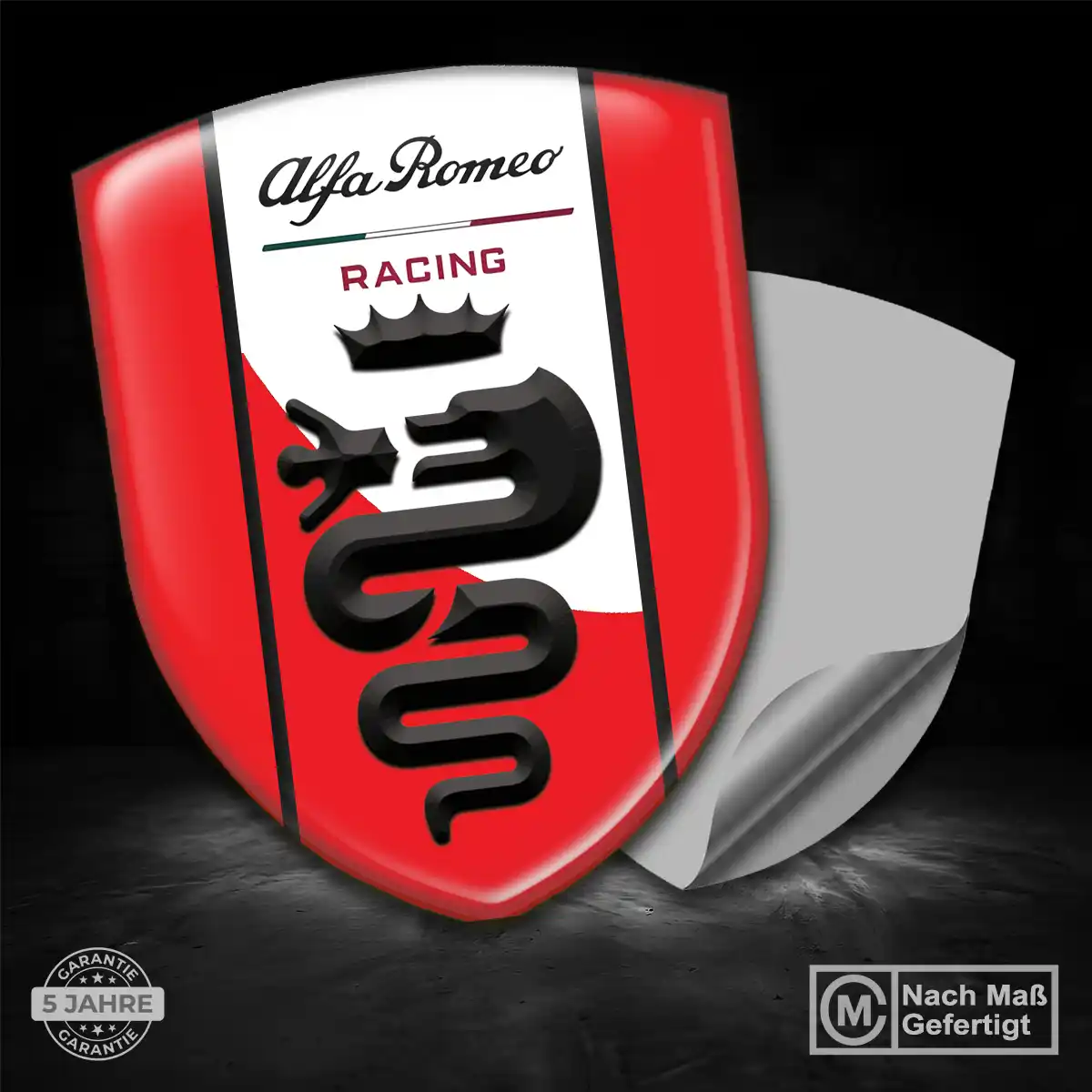 Alfa Romeo Wappen Aufkleber Hochwertiges Harz
