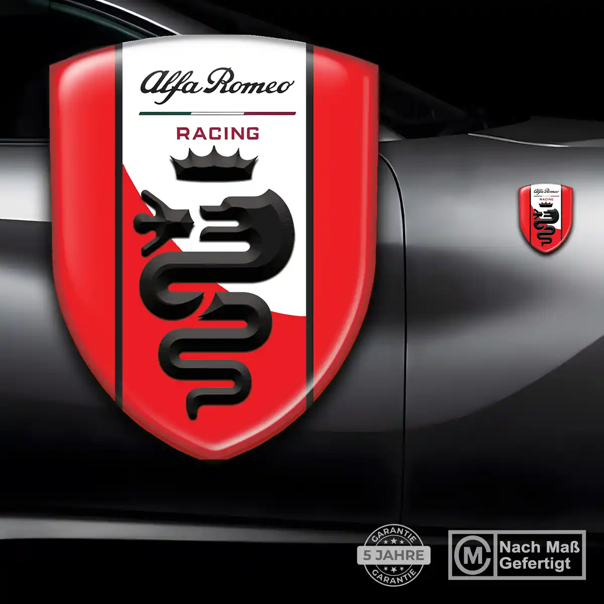 Alfa Romeo Wappen Aufkleber Hochwertiges Harz
