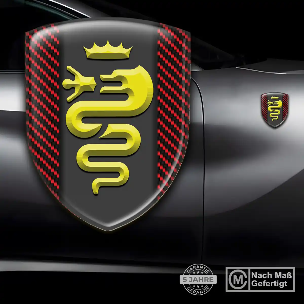 Alfa Romeo Wappen Aufkleber Hohe Qualität