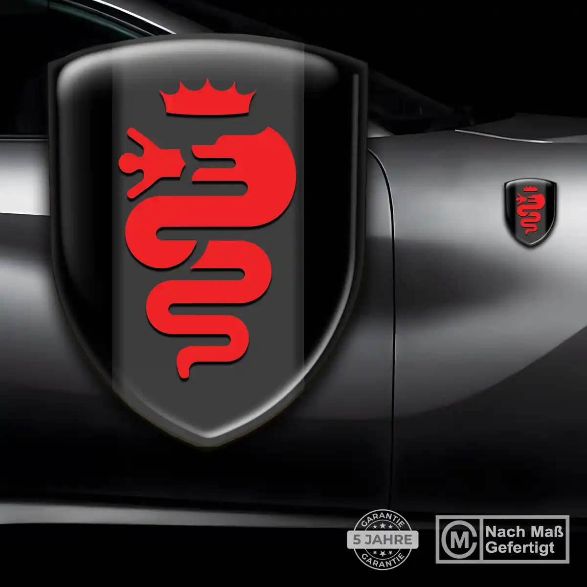 Alfa Romeo Wappen Aufkleber Luxus-Edition