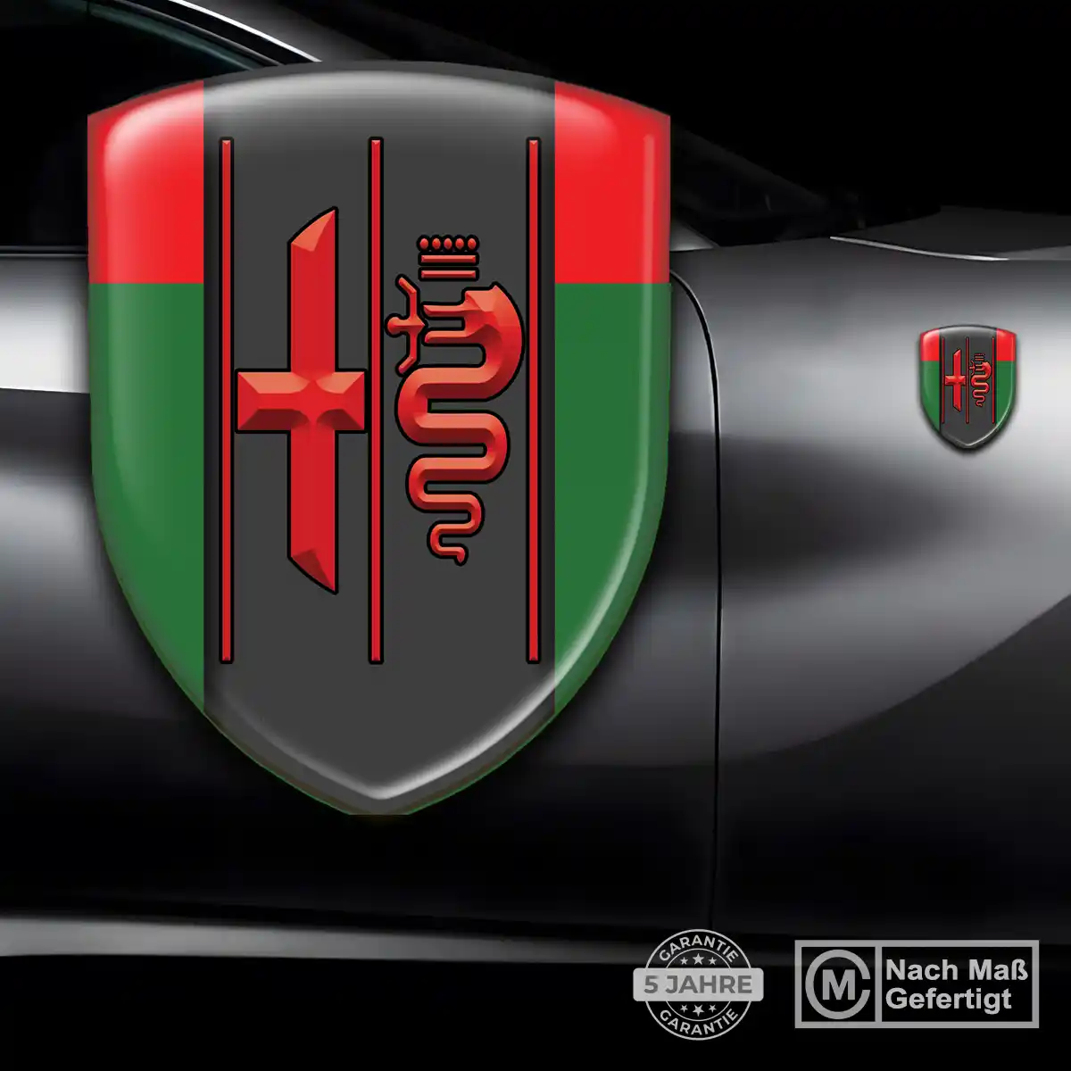 Alfa Romeo Wappen Aufkleber Stilvolles Design