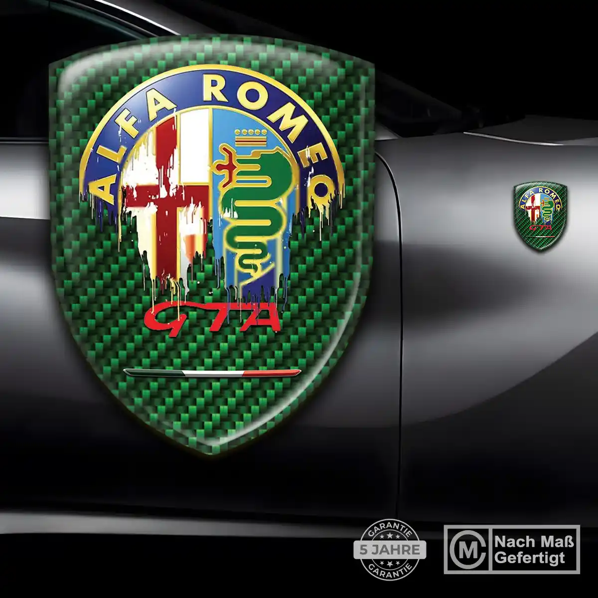Alfa Romeo Wappen Emblem Aufkleber Auto Hohe Qualität
