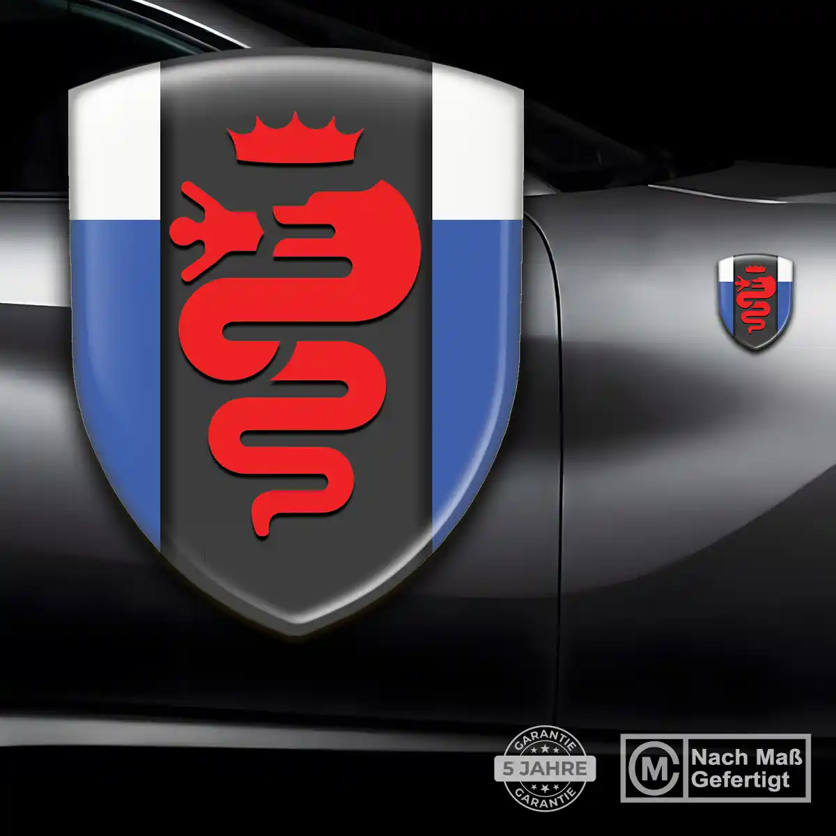 Alfa Romeo Wappen Emblem Aufkleber Auto Premiumqualität