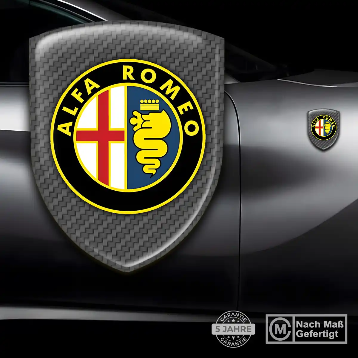 Alfa Romeo Wappen Emblem Aufkleber Auto Stilvolles Design