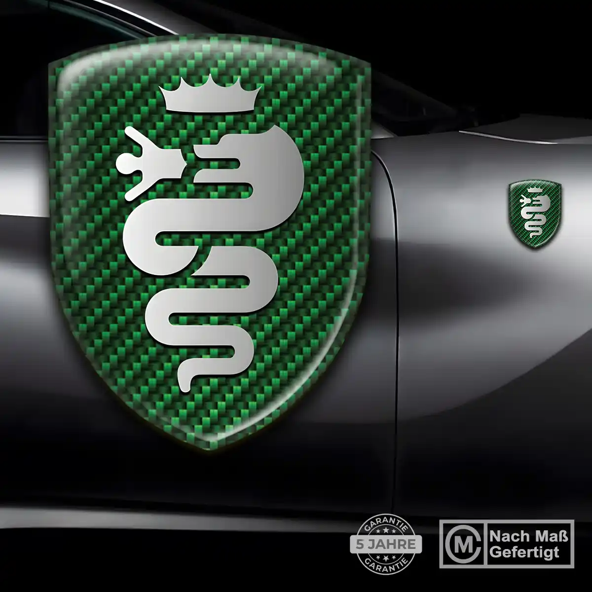 Alfa Romeo Wappen Emblem Aufkleber Hochwertiges Harz