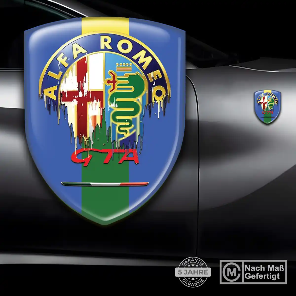 Alfa Romeo Wappen Emblem Aufkleber Hohe Qualität