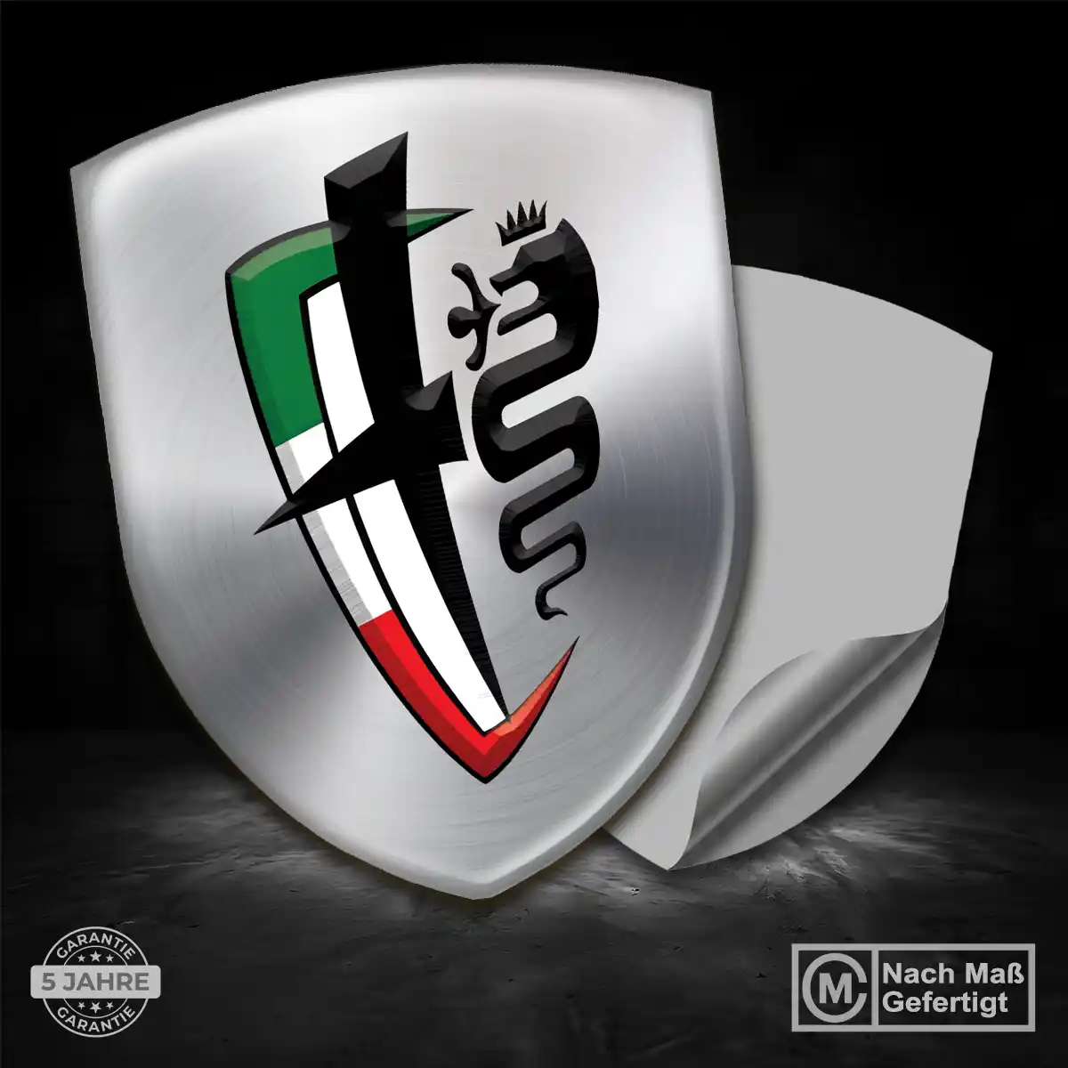 Alfa Romeo Wappen Emblem Aufkleber Limitierte Auflage