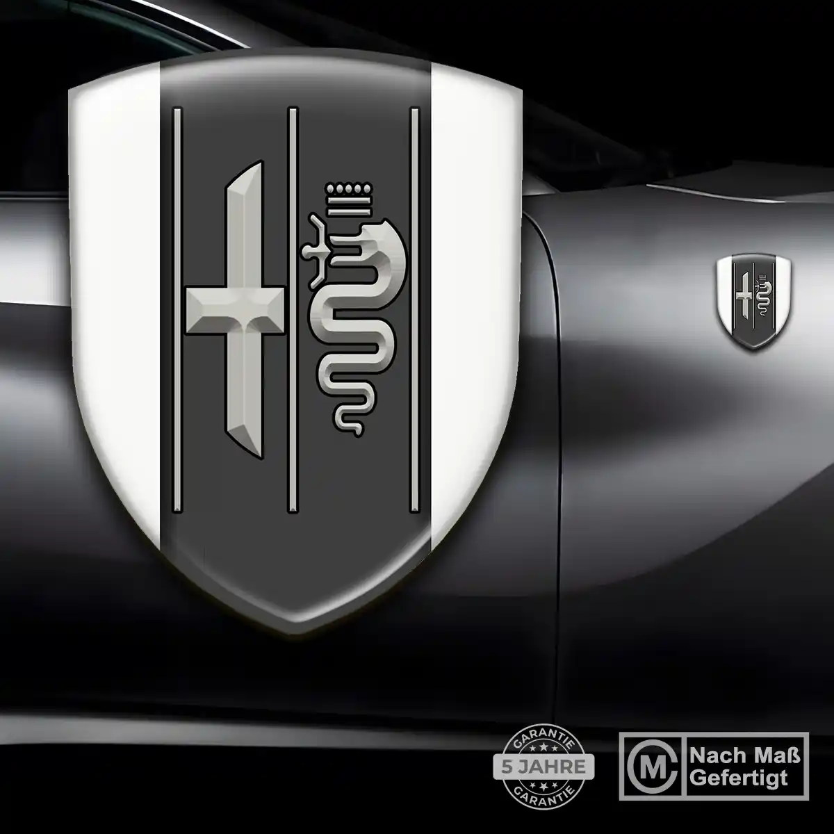Alfa Romeo Wappen Emblem Aufkleber Luxus-Edition