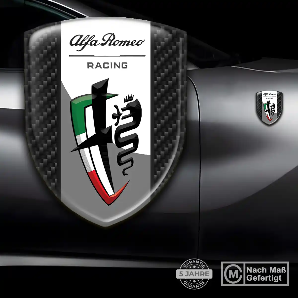 Alfa Romeo Wappen Emblem Aufkleber Stilvolles Design