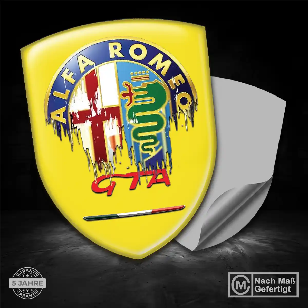 Alfa Romeo Wappen Emblem Auto Hochwertiges Harz