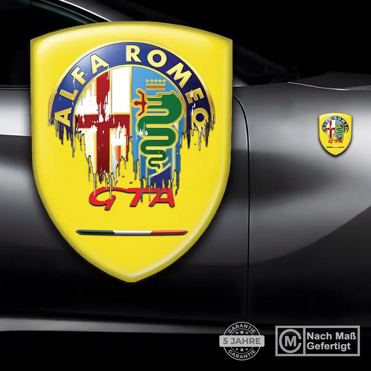 Alfa Romeo Wappen Emblem Auto Hochwertiges Harz