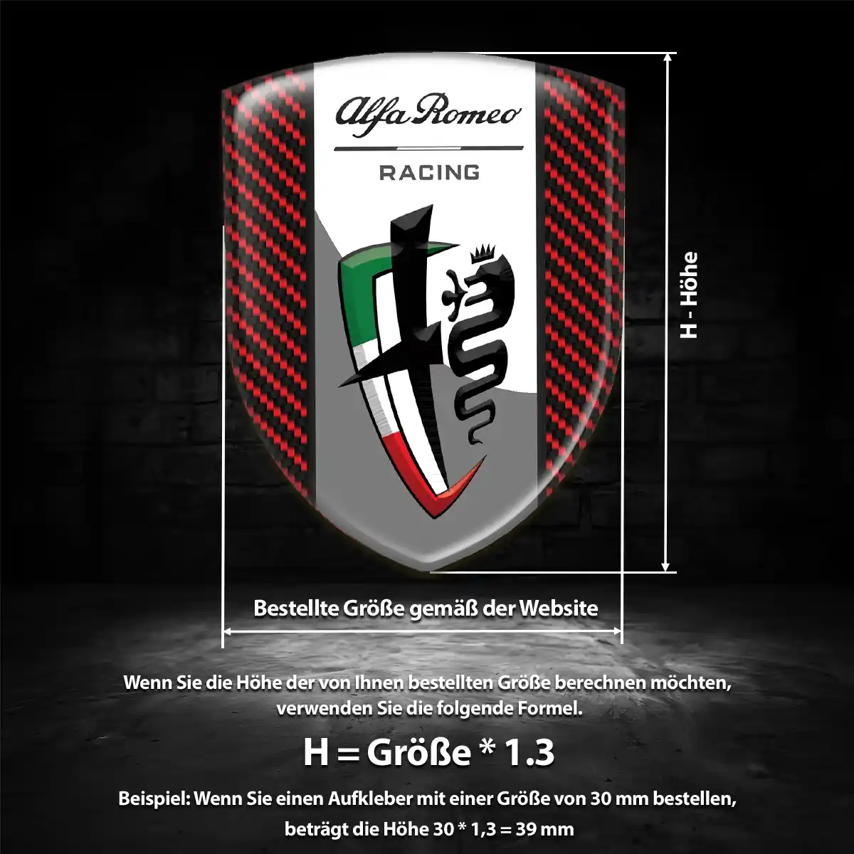Alfa Romeo Wappen Emblem Auto Hohe Qualität