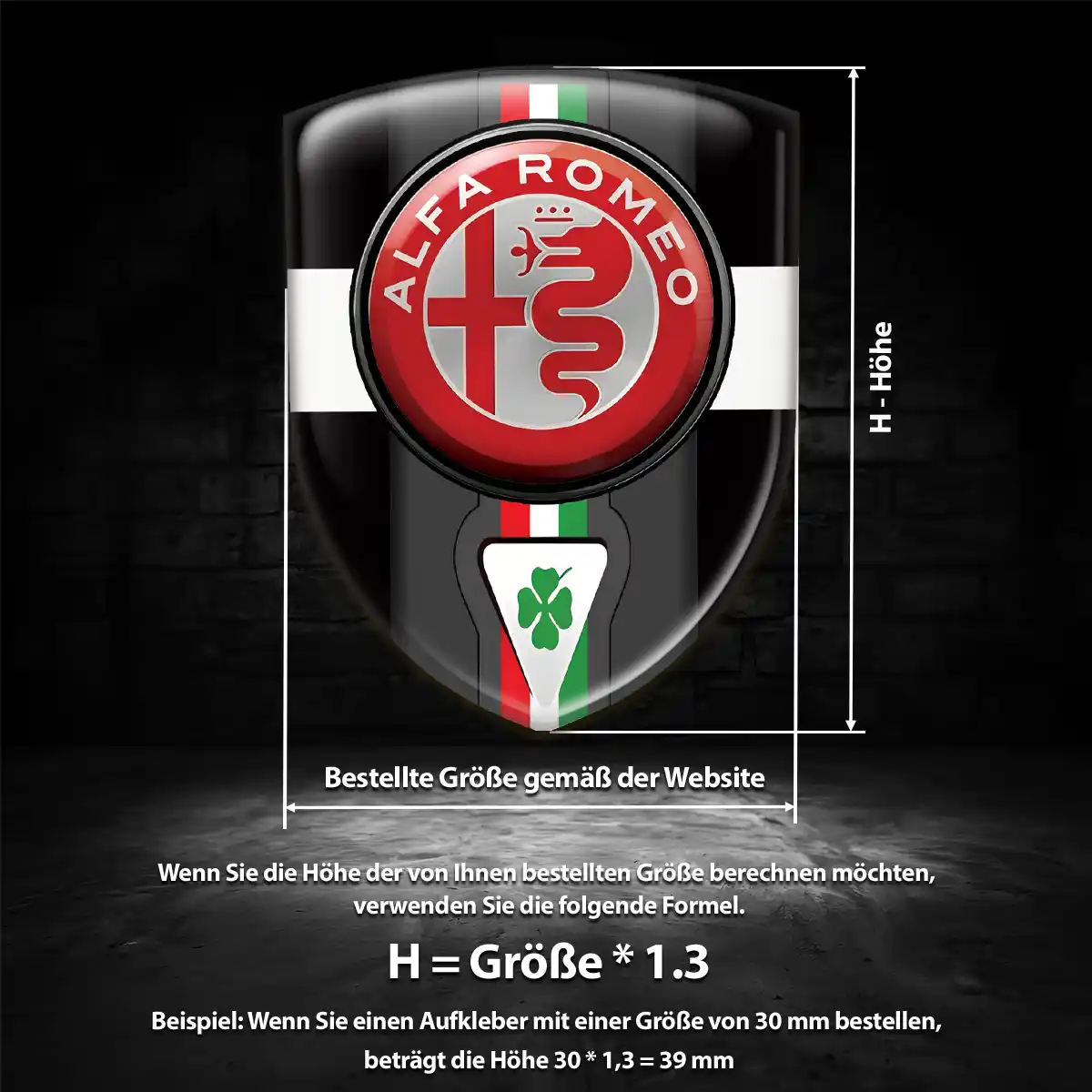 Alfa Romeo Wappen Emblem Hohe Qualität