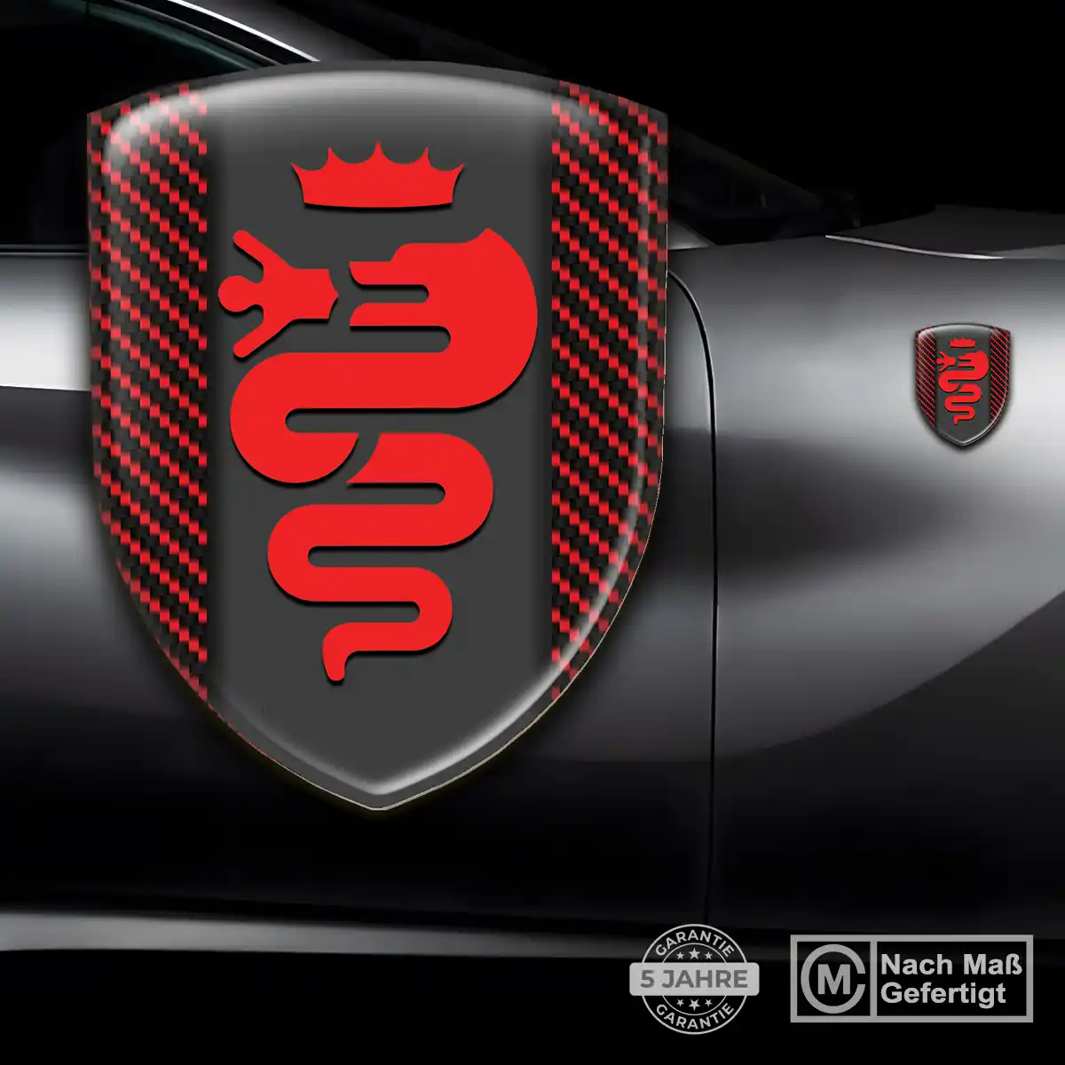 Alfa Romeo Wappen Emblem Interieurdesign