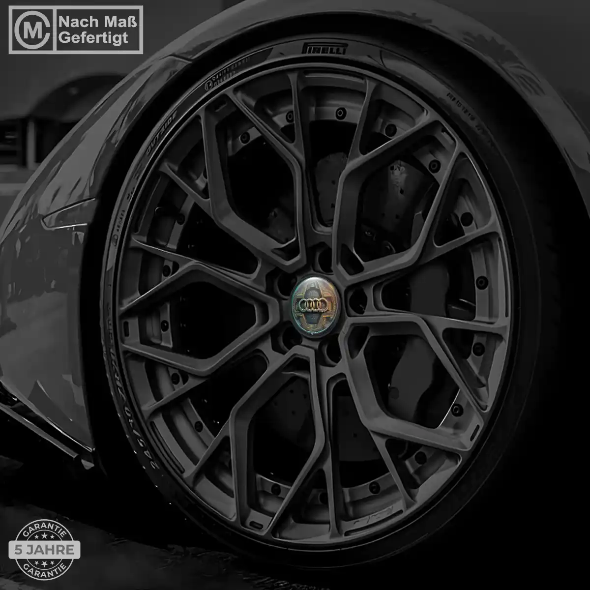 Audi Aufkleber Nabendeckel Ausdrucksstarkes Design