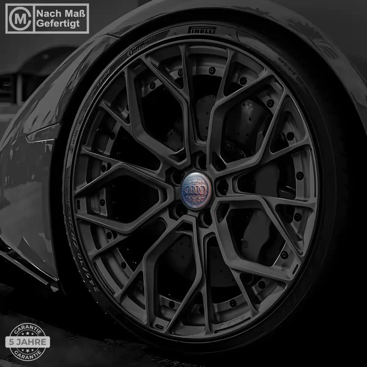 Audi Aufkleber Nabendeckel Elegantes Design