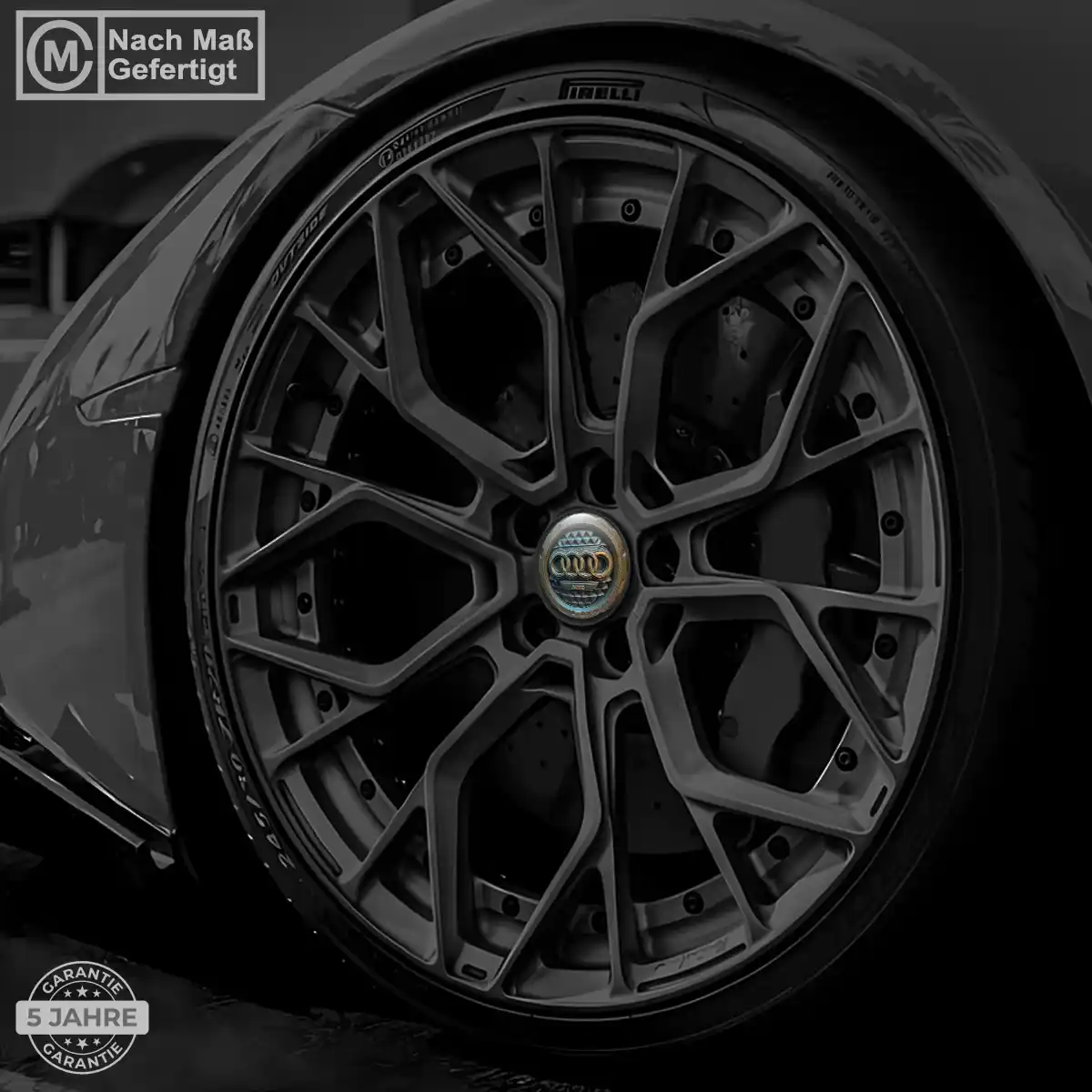 Audi Embleme Silikon Aufkleber Markenedition