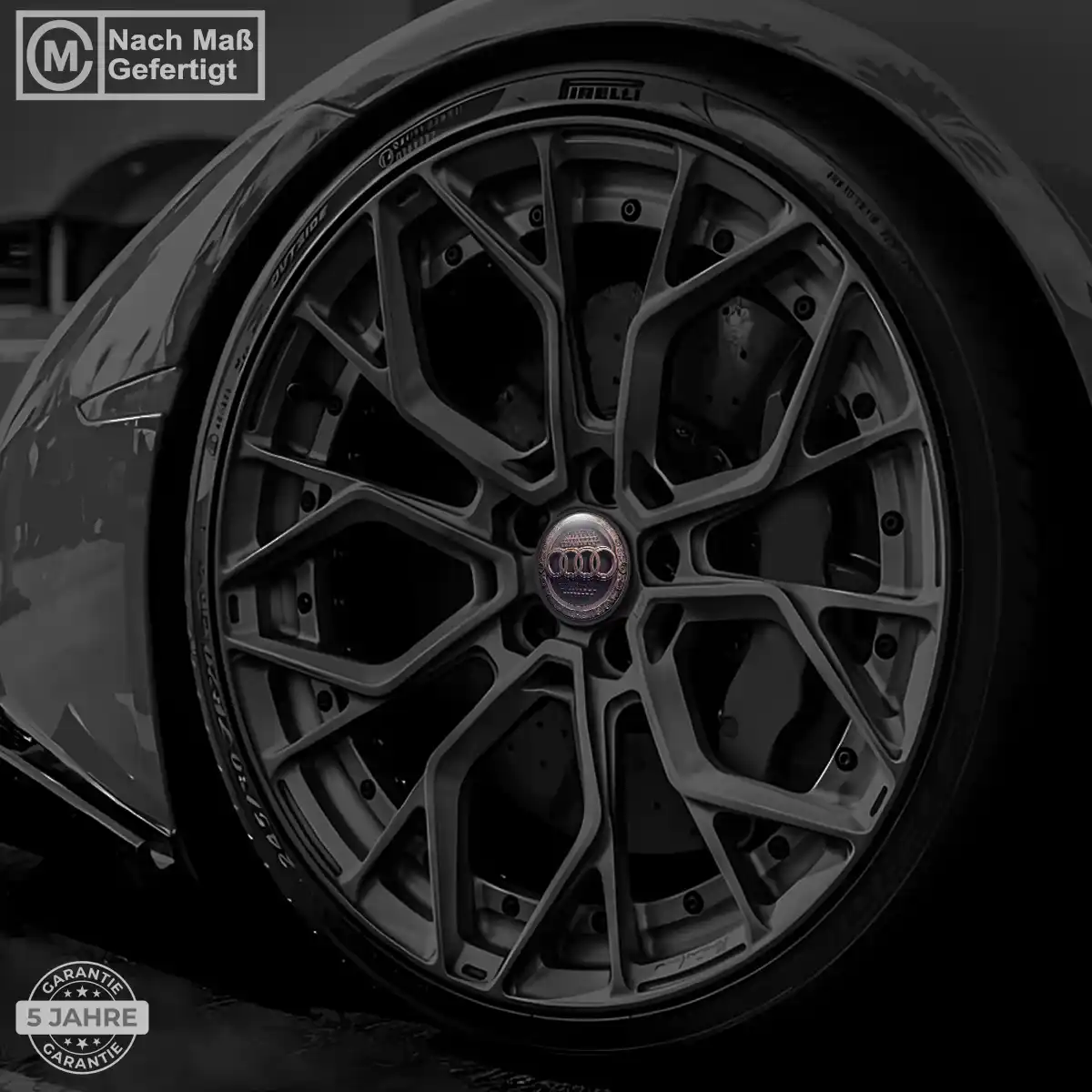 Audi Felgenemblem Aufkleber Tuningfahrzeug