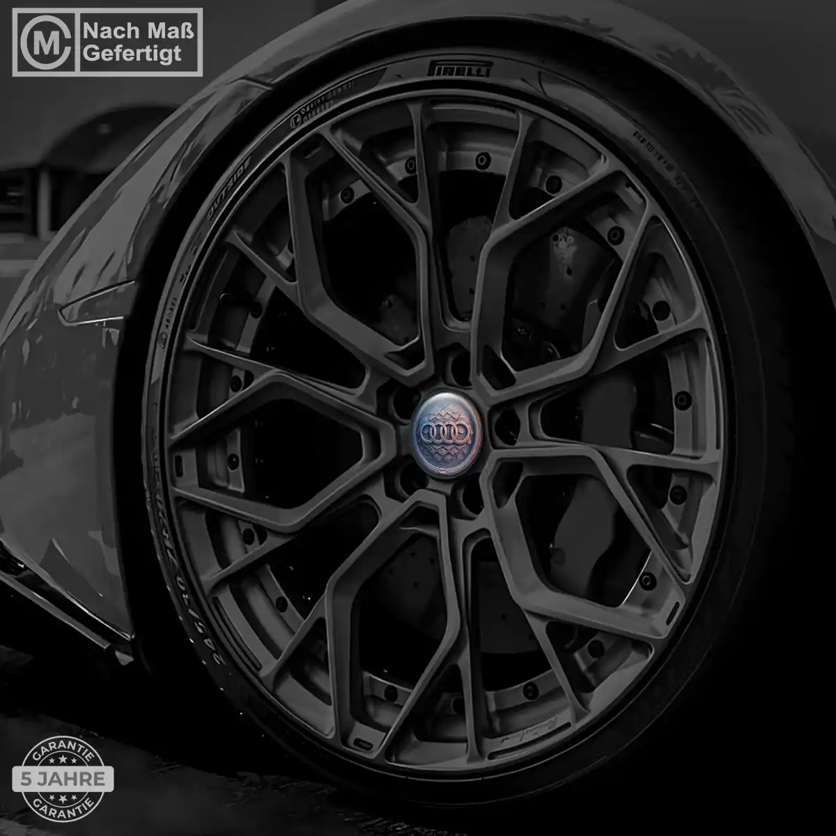 Audi Nabenkappen Aufkleber Premium-Edition