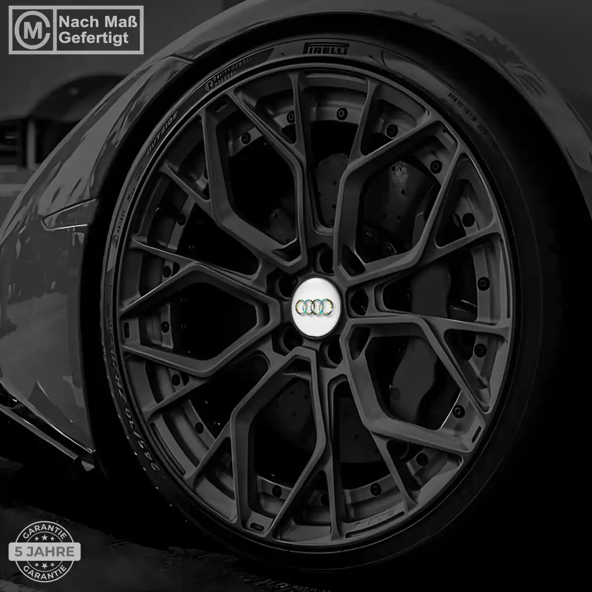 Audi Radkappen Aufkleber Premium-Edition