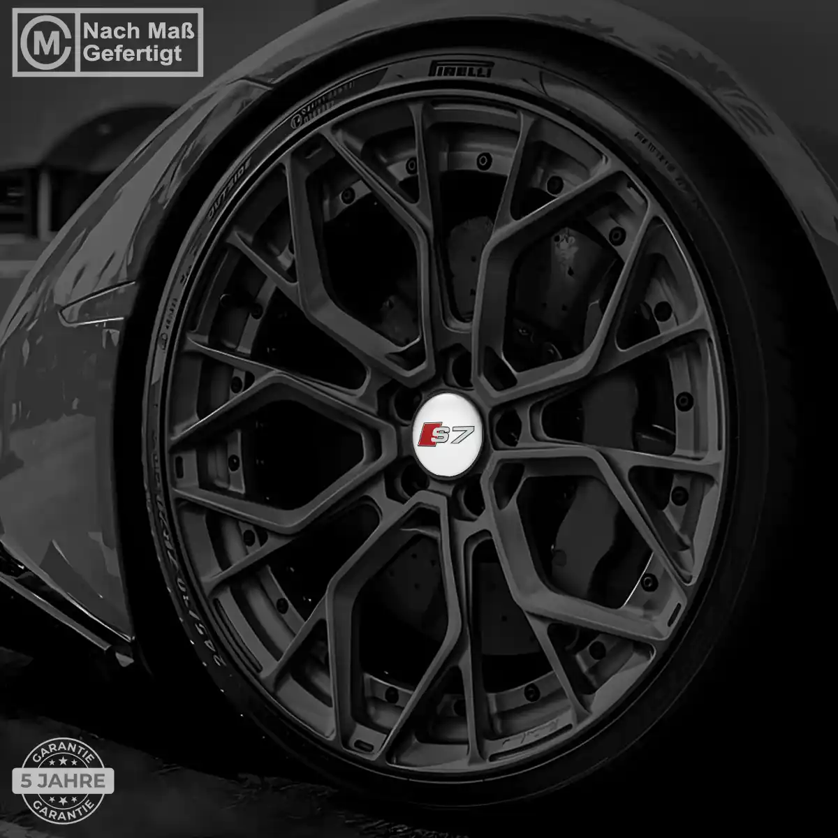 Audi S7 Nabendeckel Aufkleber Stilvolles Design