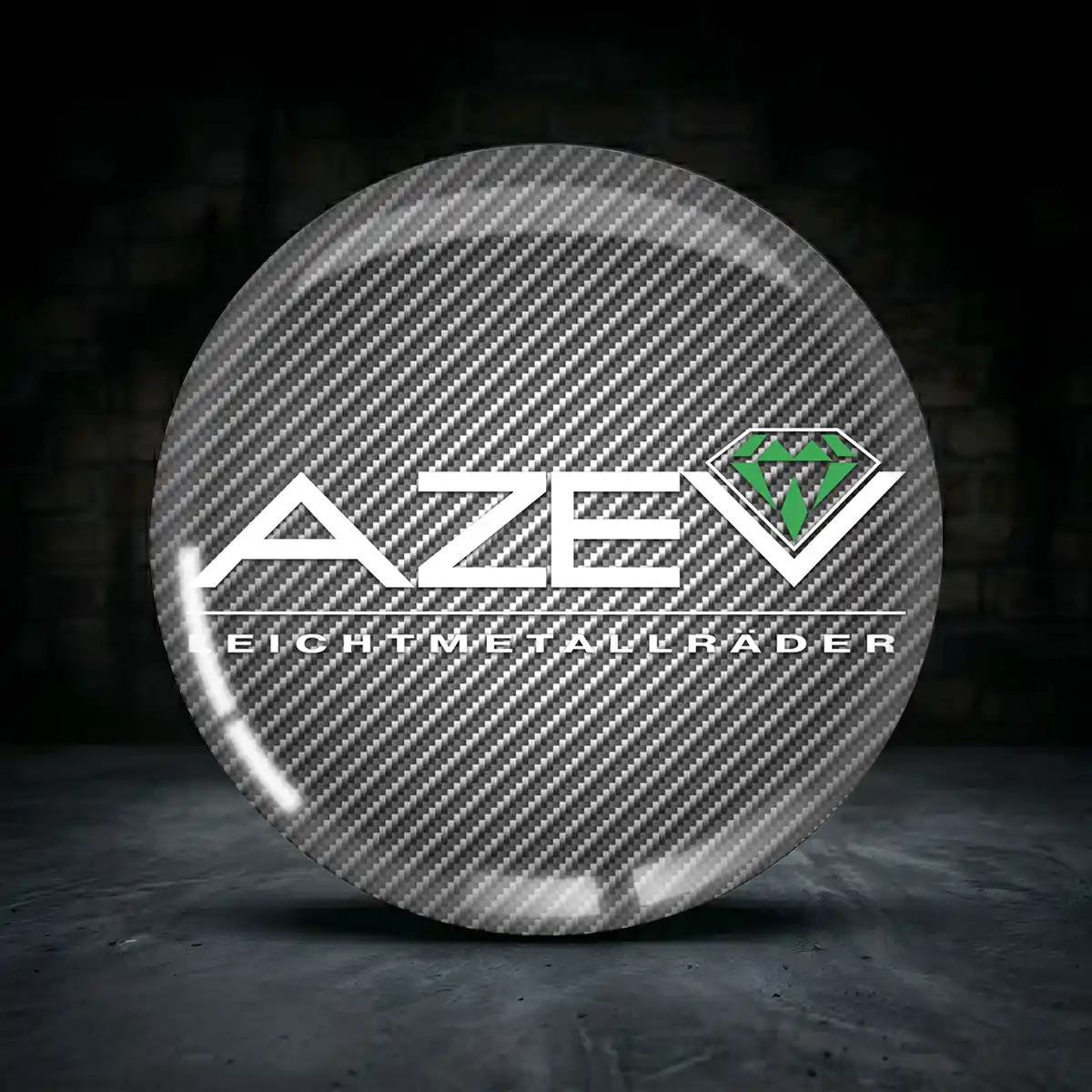 Azev Aufkleber Felgenemblem Silikon Stilvolles Design