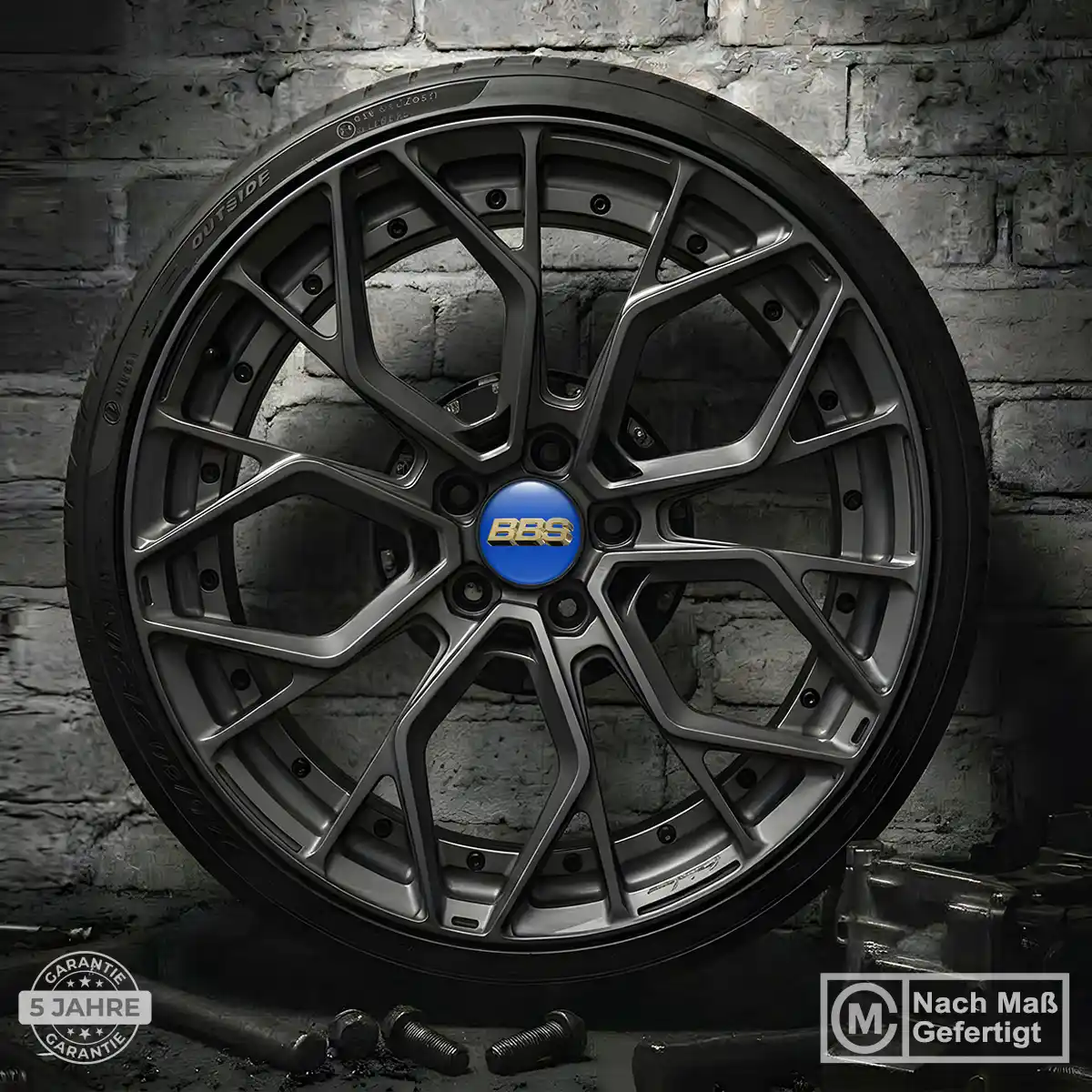 BBS Aufkleber Nabendeckel Interieurdesign