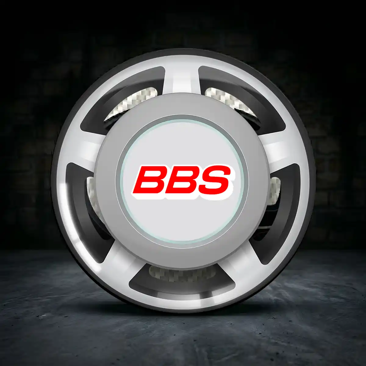 BBS Aufkleber Nabenkappen Interieurdesign