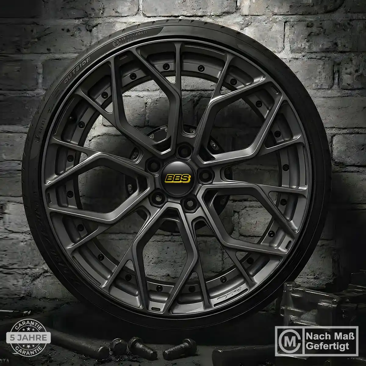 BBS Aufkleber Radkappen Interieurdesign