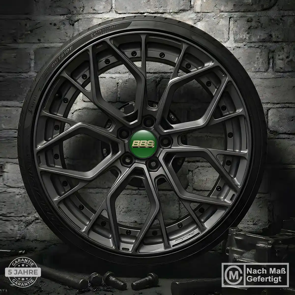 BBS Aufkleber Radmitte Tuningfahrzeug
