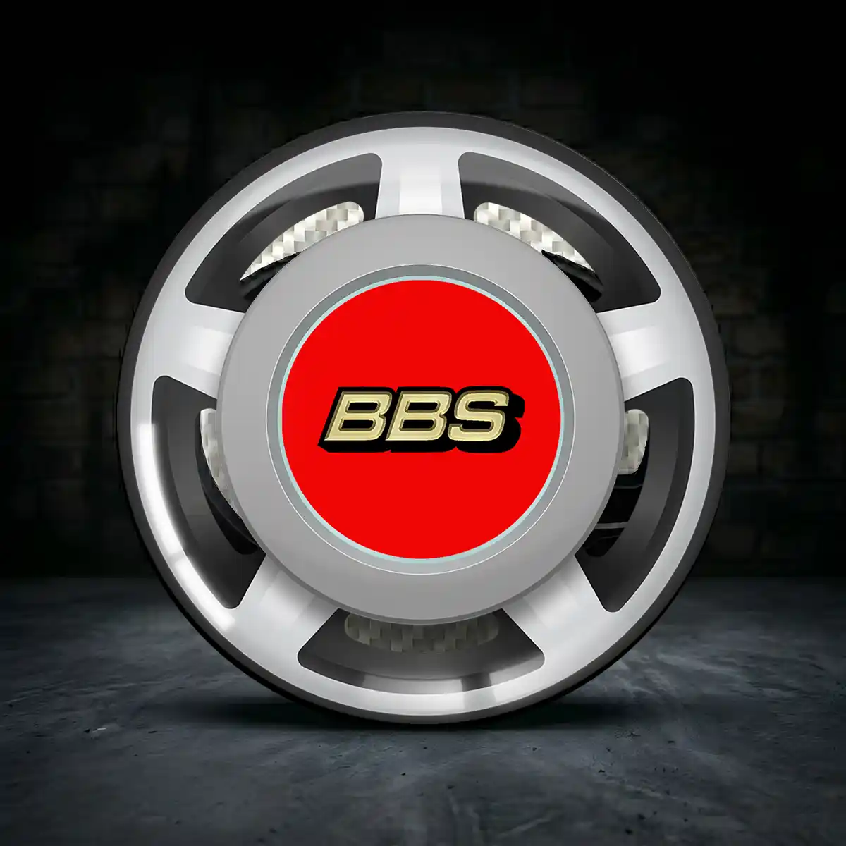 BBS Emblem Silikon Aufkleber Radkappen Luxus-Edition