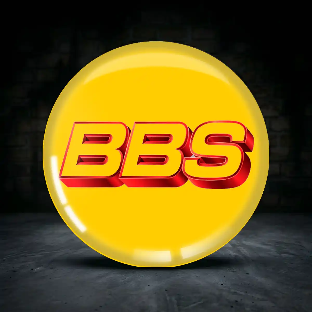 BBS Embleme Silikon Aufkleber Hohe Qualität