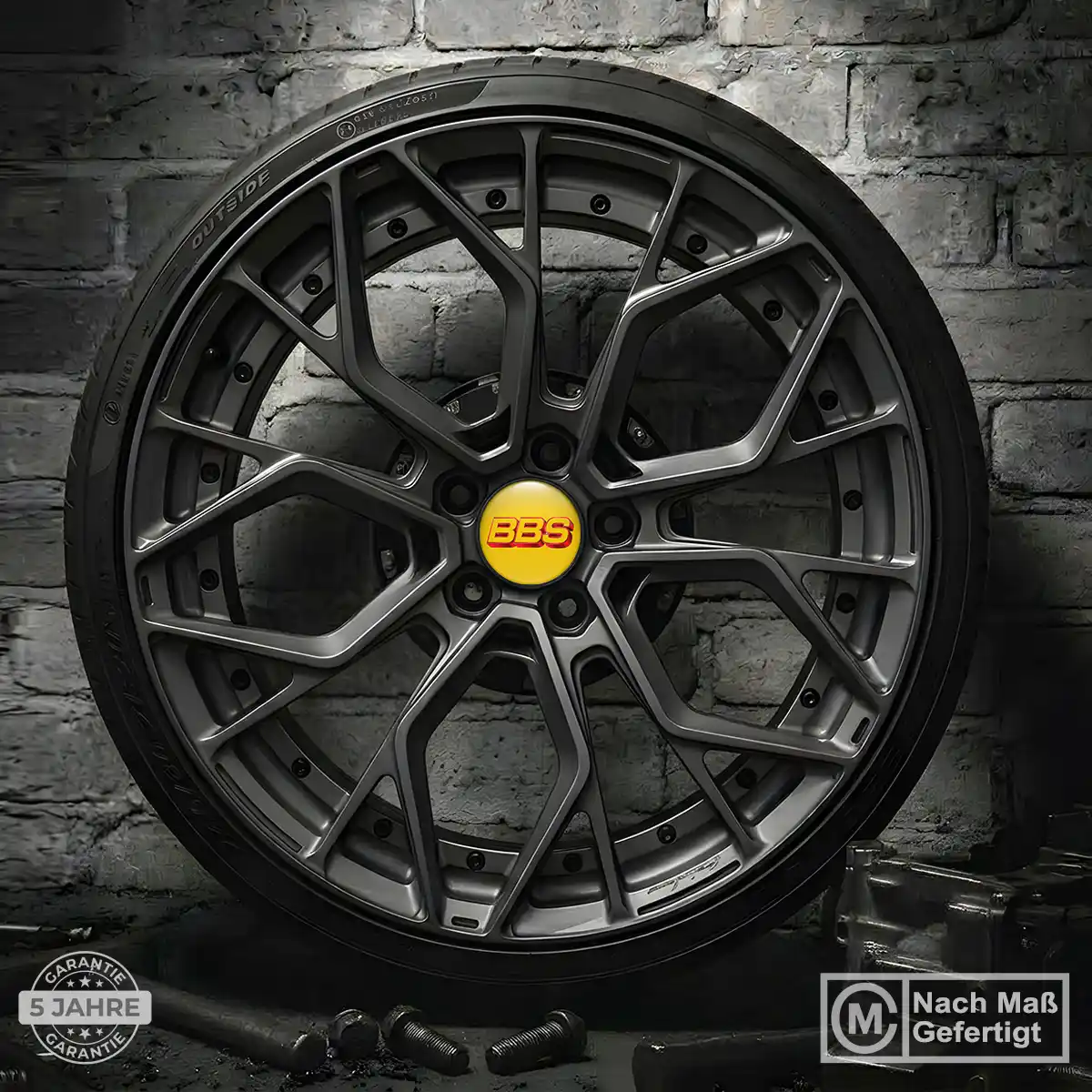 BBS Embleme Silikon Aufkleber Hohe Qualität