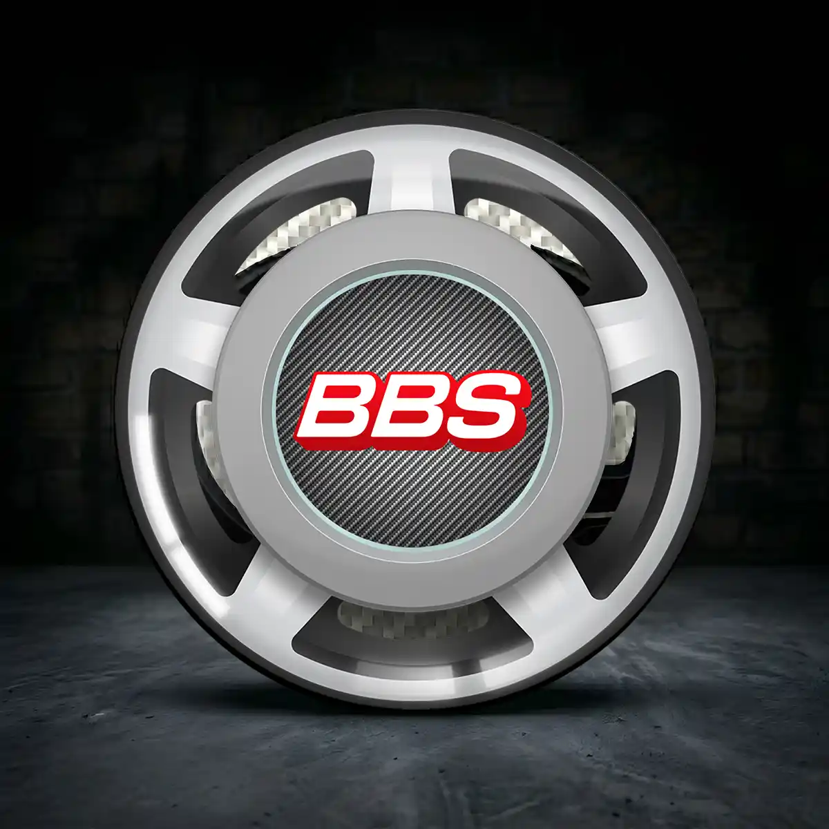 BBS Epoxidharz Aufkleber Hochwertiges Harz