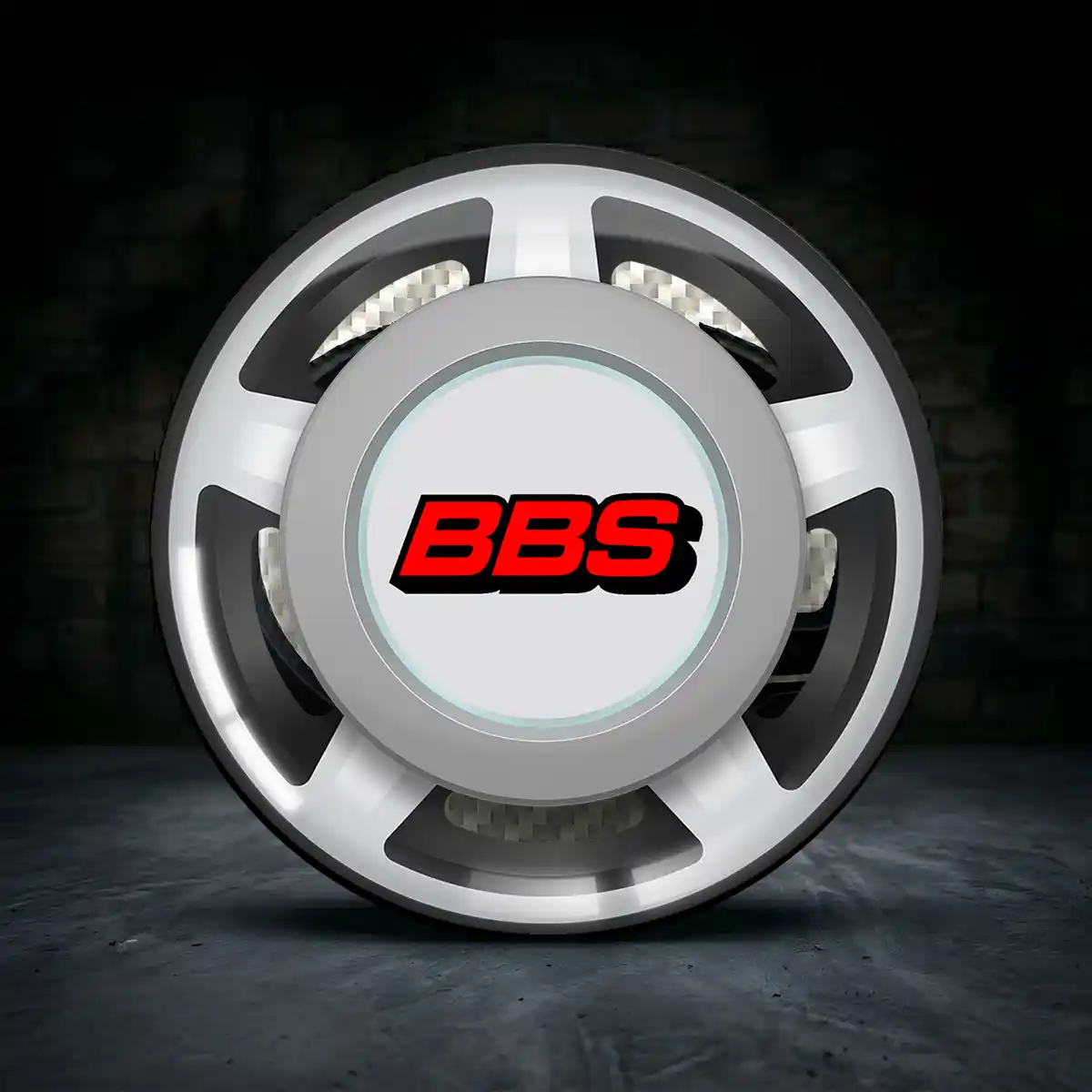 BBS Radkappen Aufkleber Interieurdesign