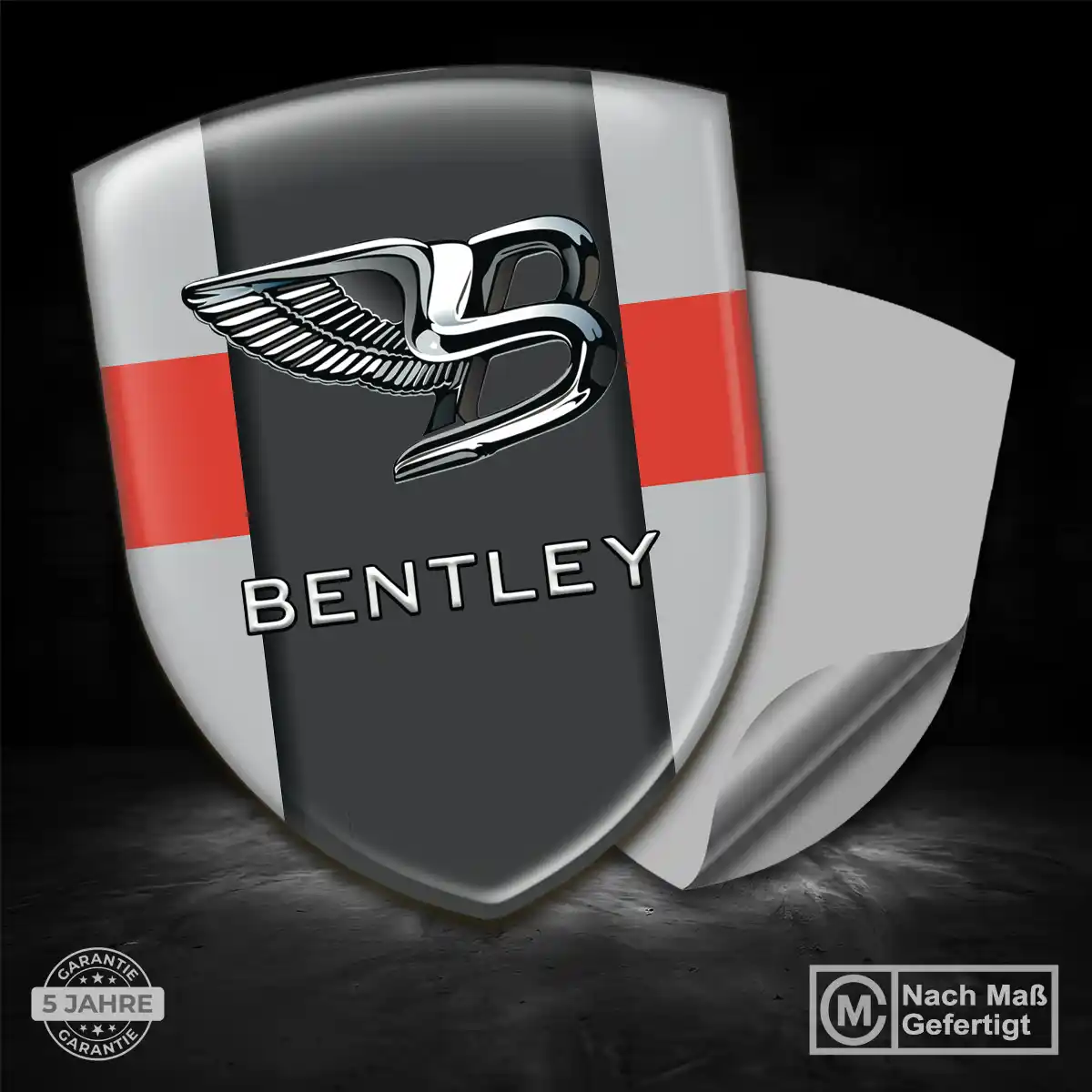 Bentley 3D Gel Aufkleber Auto Anspruchsvolles Design