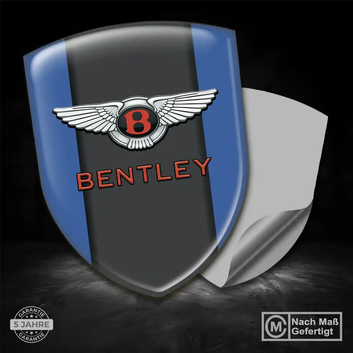 Bentley 3D Gel Aufkleber Auto Edles Design