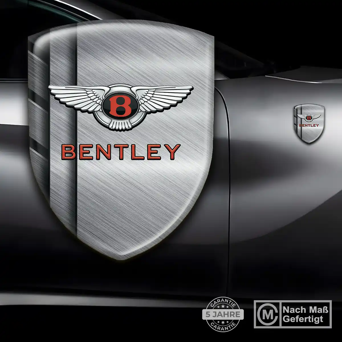 Bentley 3D Gel Aufkleber Auto Elegantes Design