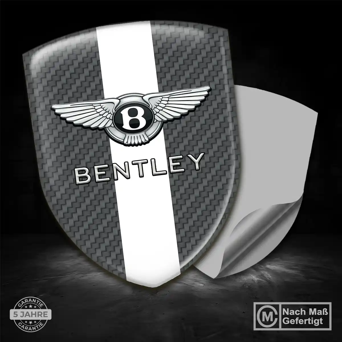 Bentley 3D Gel Aufkleber Auto Modernes Design
