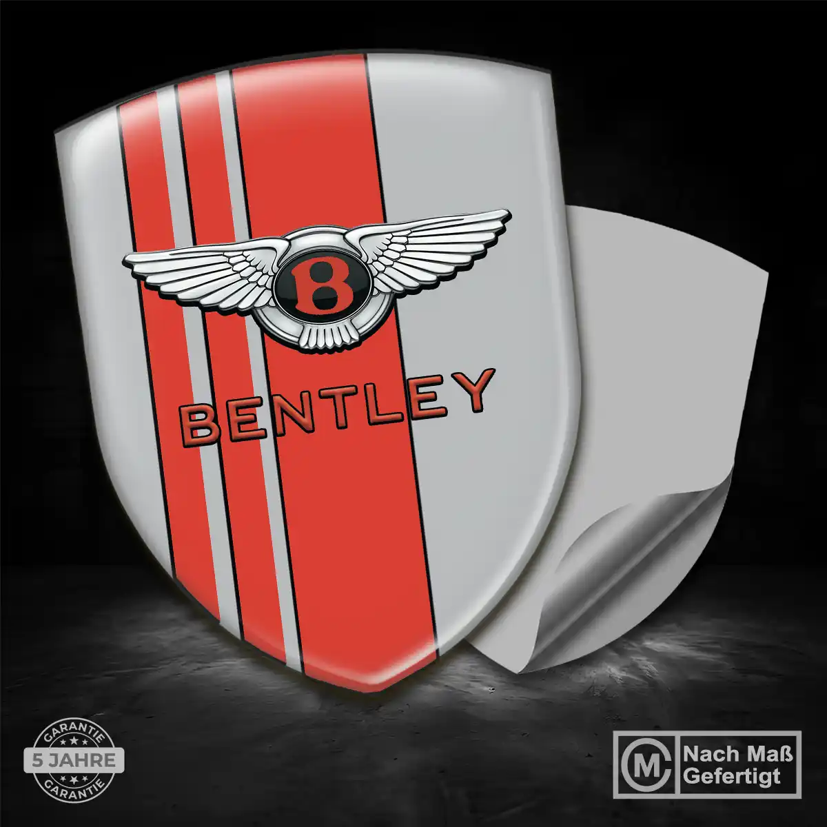 Bentley 3D Gel Aufkleber Auto Stilvolles Design