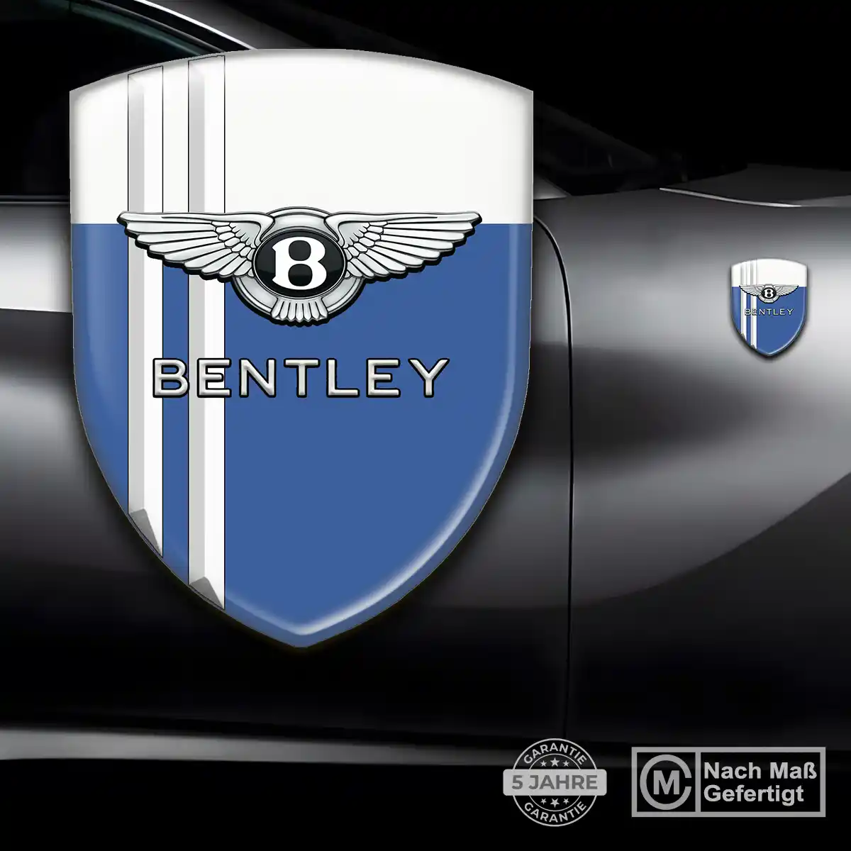 Bentley 3D Gel Aufkleber Edles Design