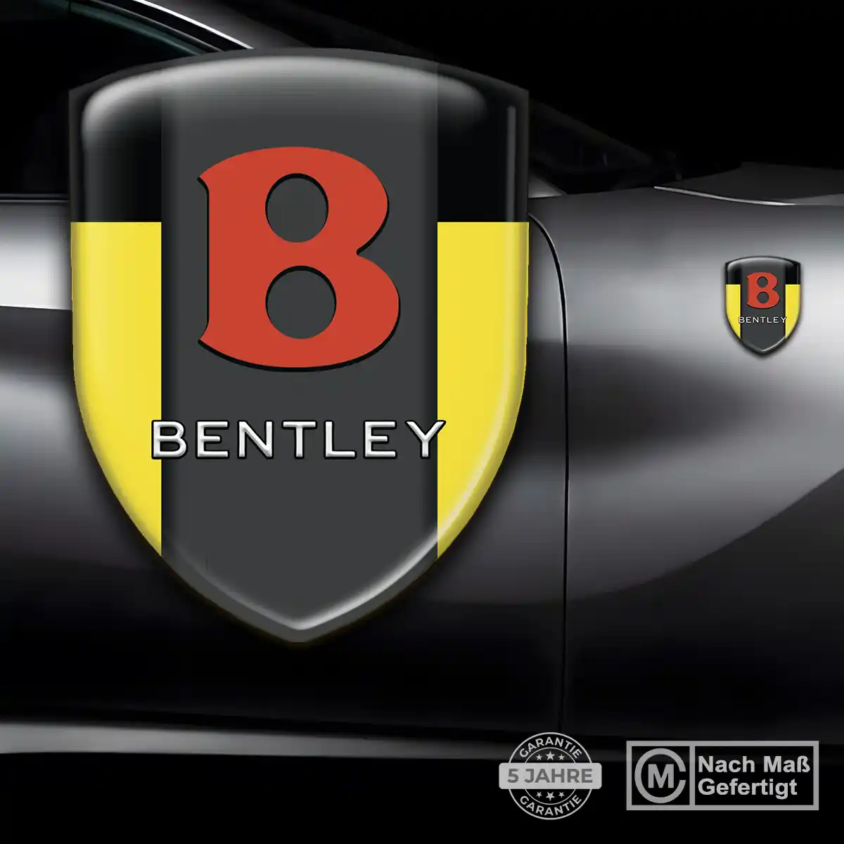 Bentley 3D Gel Aufkleber Elegantes Design